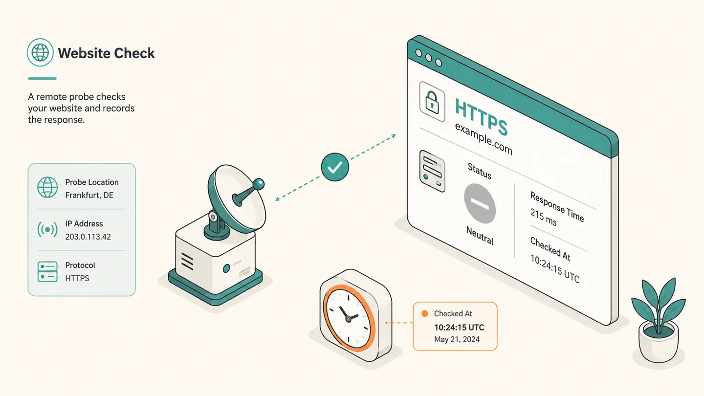 Concept illustration for is it down? check a website response