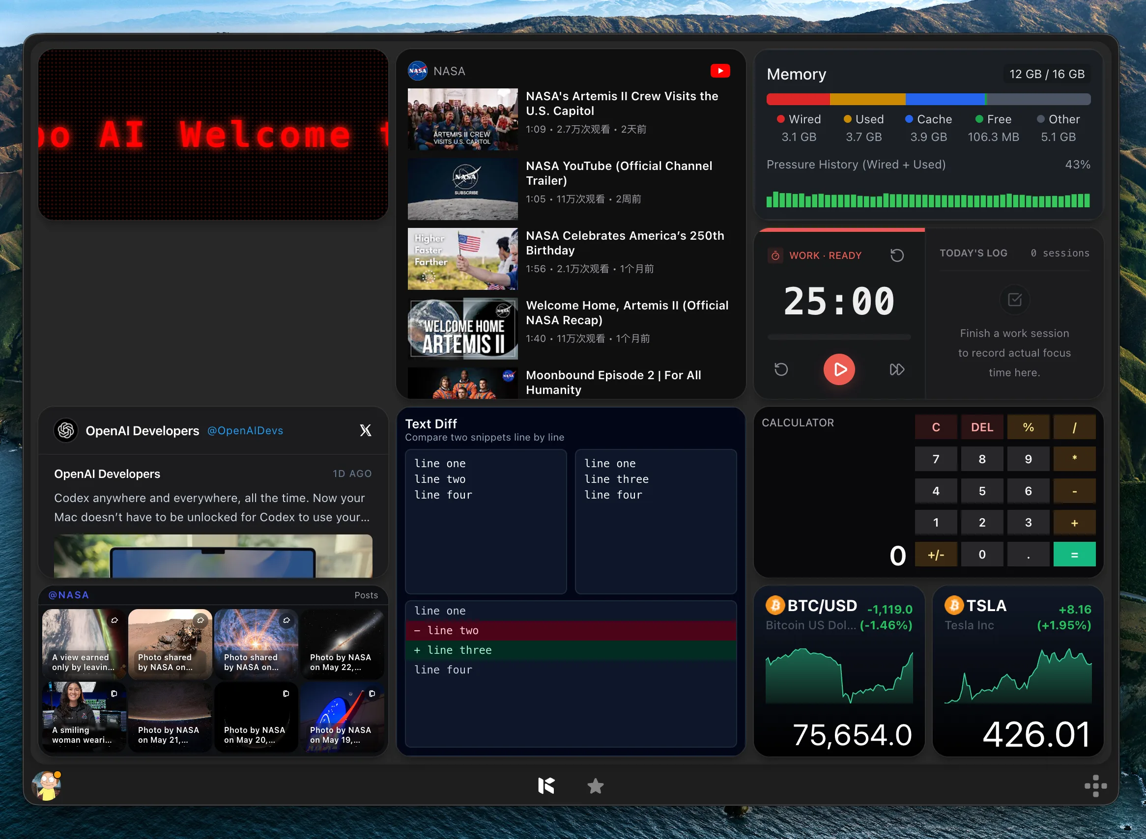 Kepo desktop widgets replacing repeated browser tabs