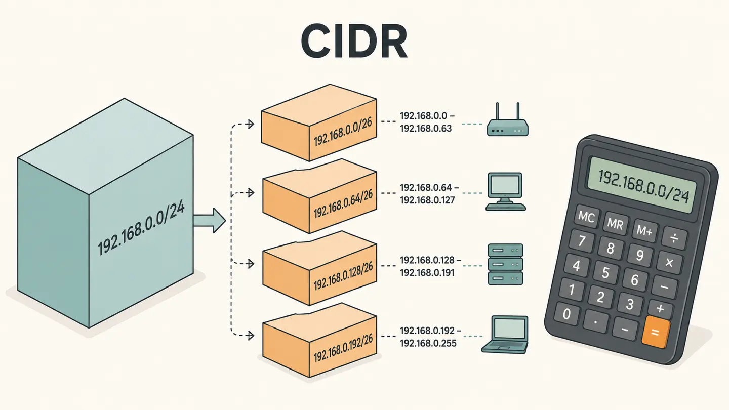Concept illustration for ipv4 subnet calculator