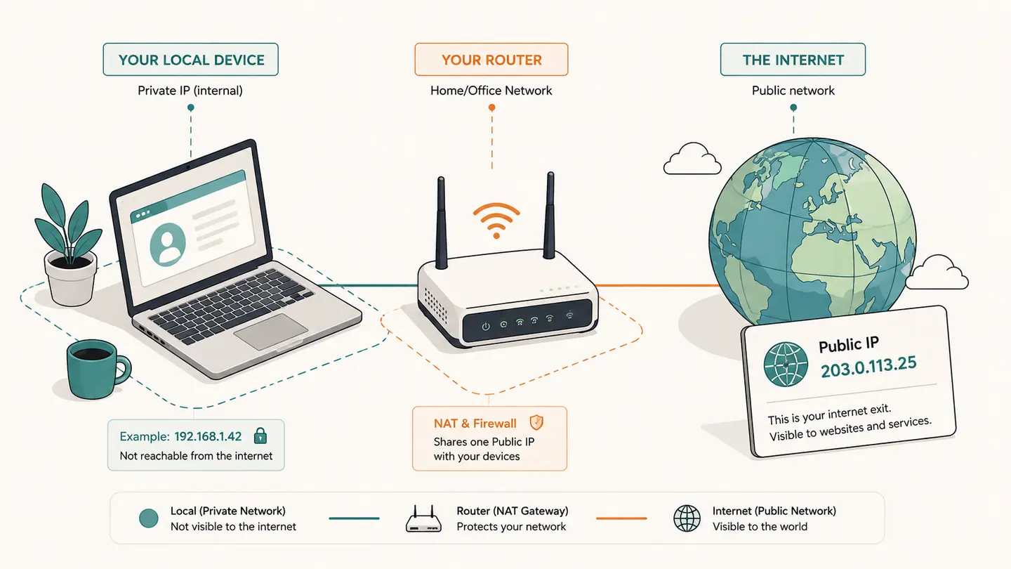 Concept illustration for what is my ip address?