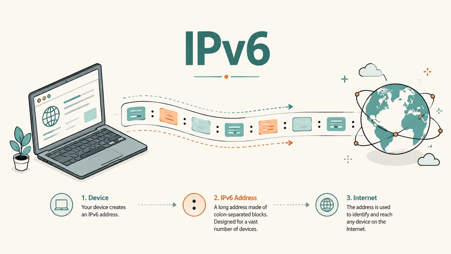 Concept illustration for what is my ipv6 address?