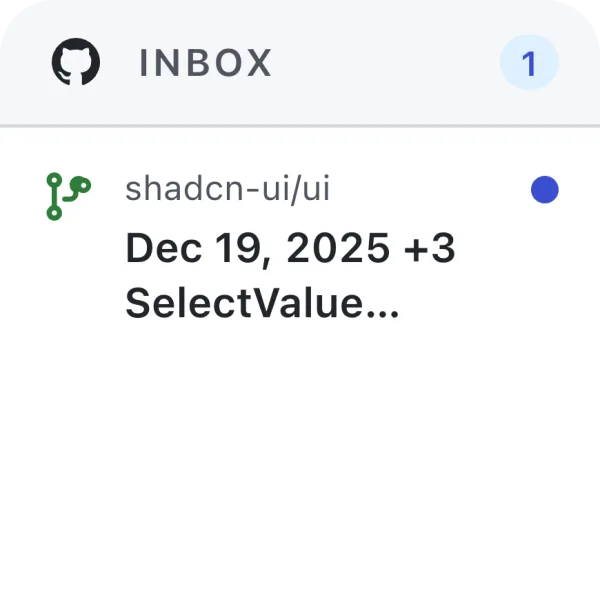 GitHub widget preview