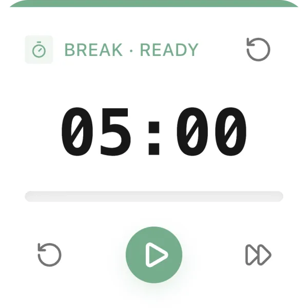 Pomodoro Clock widget preview