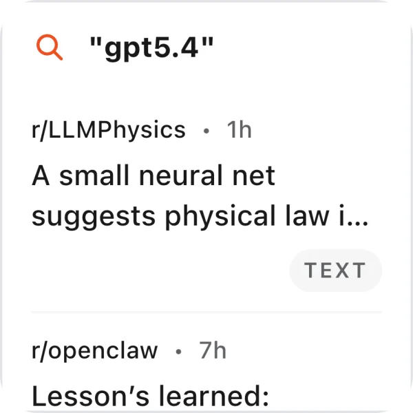 Reddit widget preview