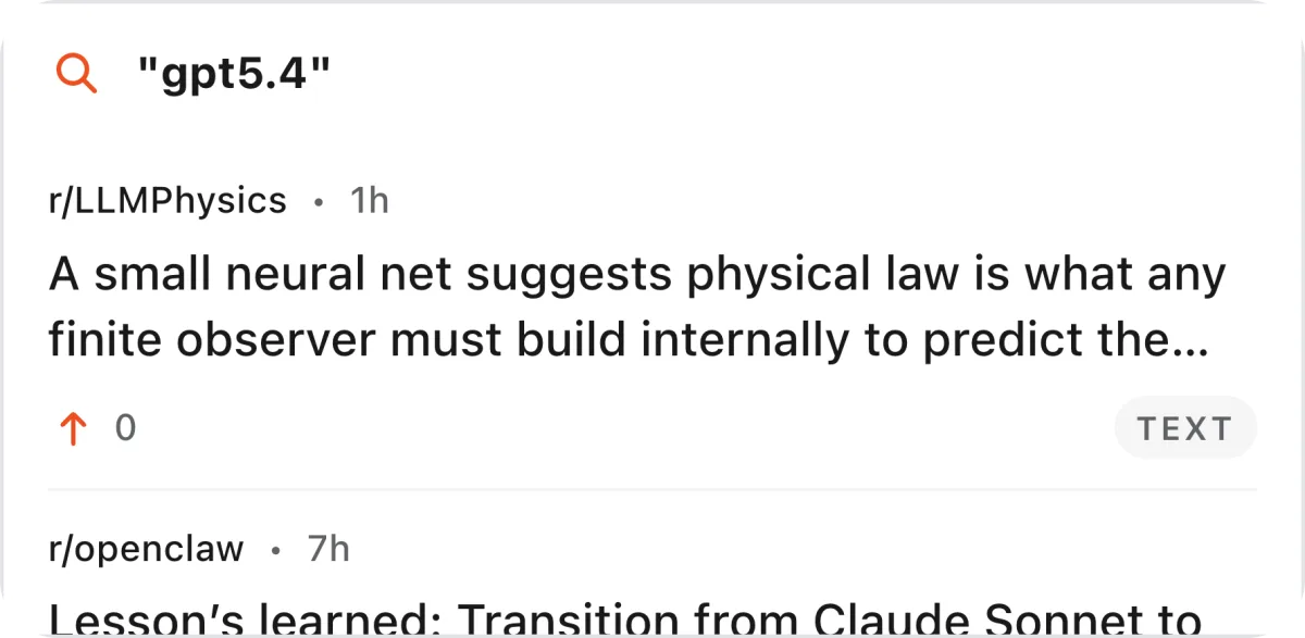 Reddit widget preview