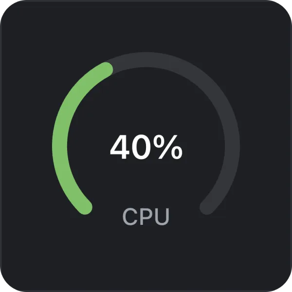 CPU Monitor widget preview