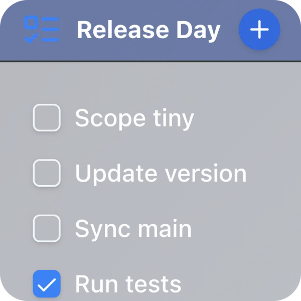 Todo List widget preview