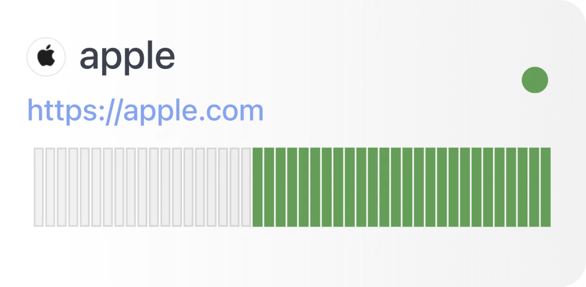 Website Availability widget preview